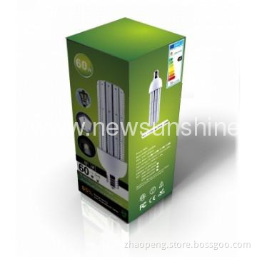 E27 E40 60W LED Corn Light with fan inside